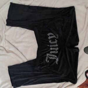 Juicy Couture Black Velvet pants S
